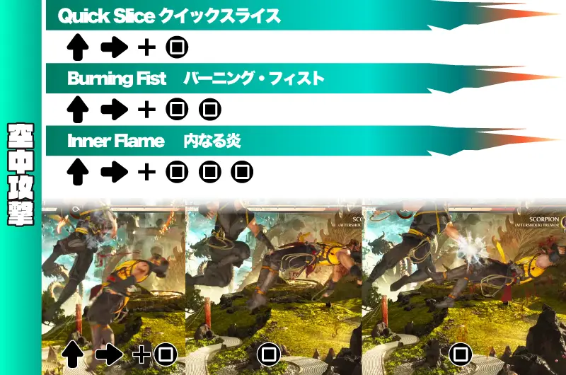 スコーピオン フェイタリティコマンド表