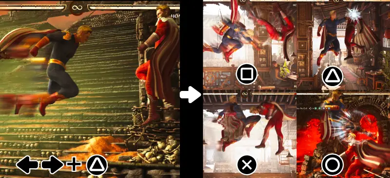 (空中）極悪ダッシュKommand list