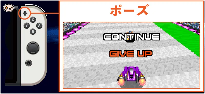 F-ZERO For GAMEBOY ADVANCEでの+ボタン