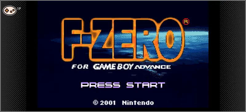 F-ZERO For GAMEBOY ADVANCE スイッチでのプレイスクショ画面