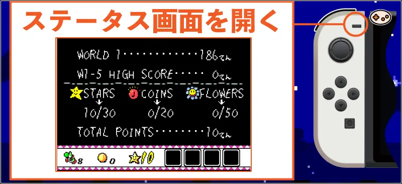 スーパーマリオアドバンス3での-ボタン