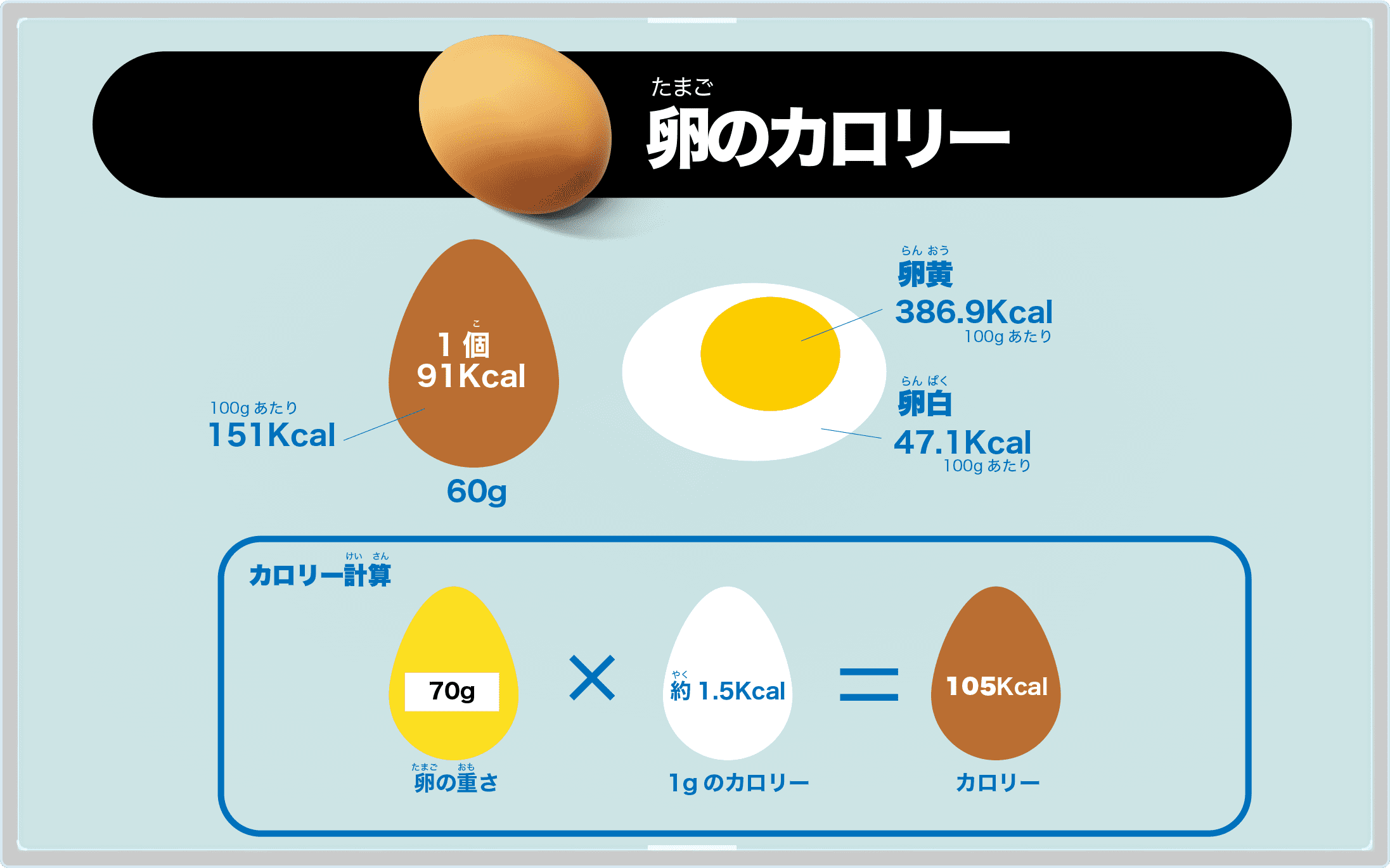 卵のカロリー