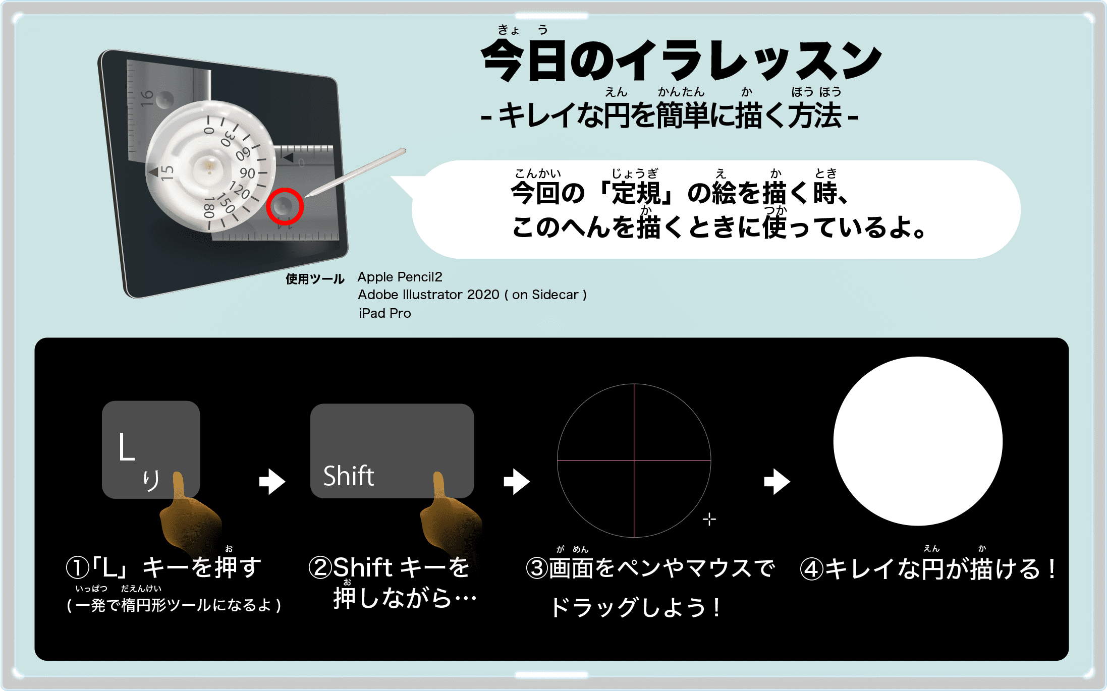 円の描き方