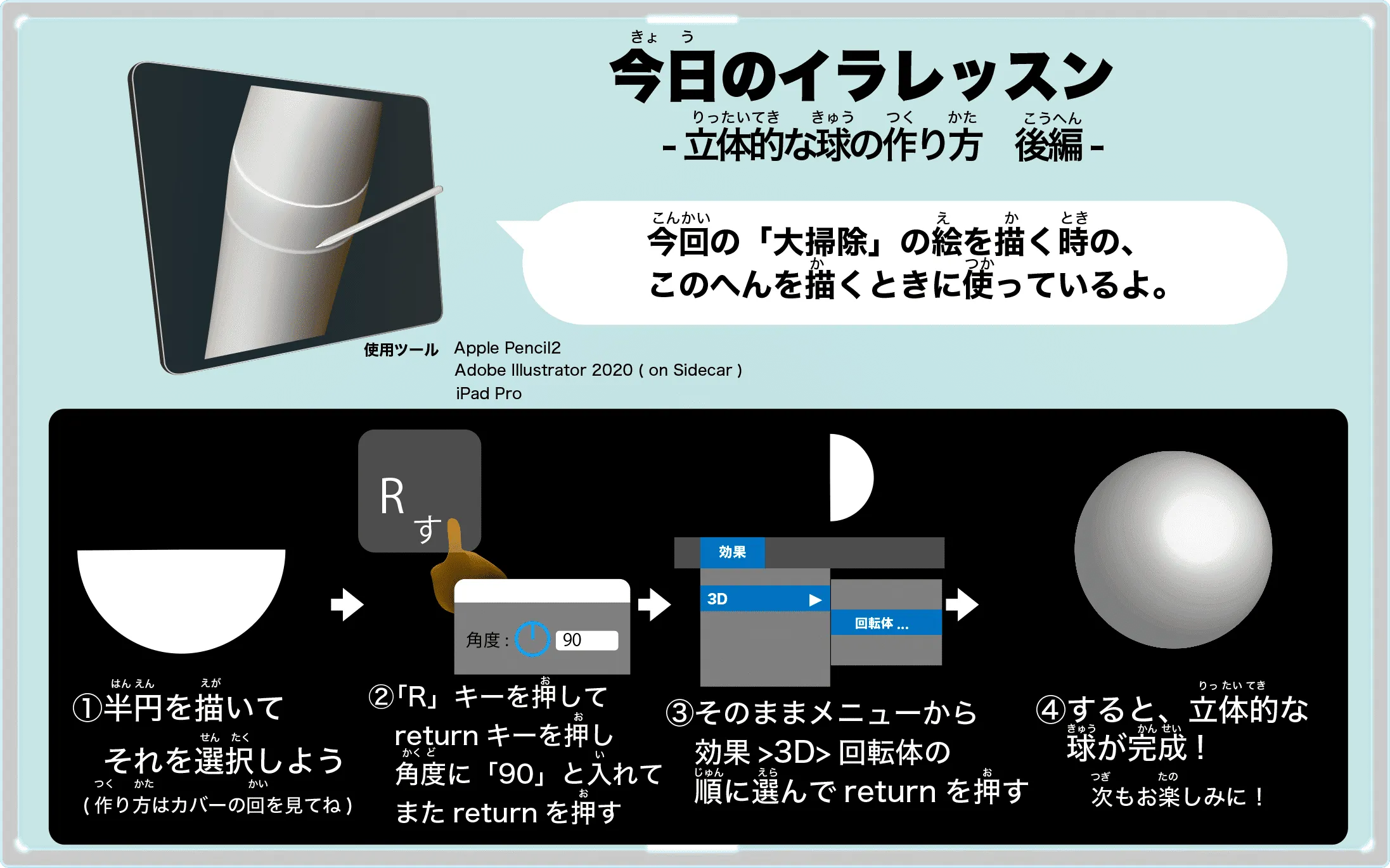 大掃除の描き方