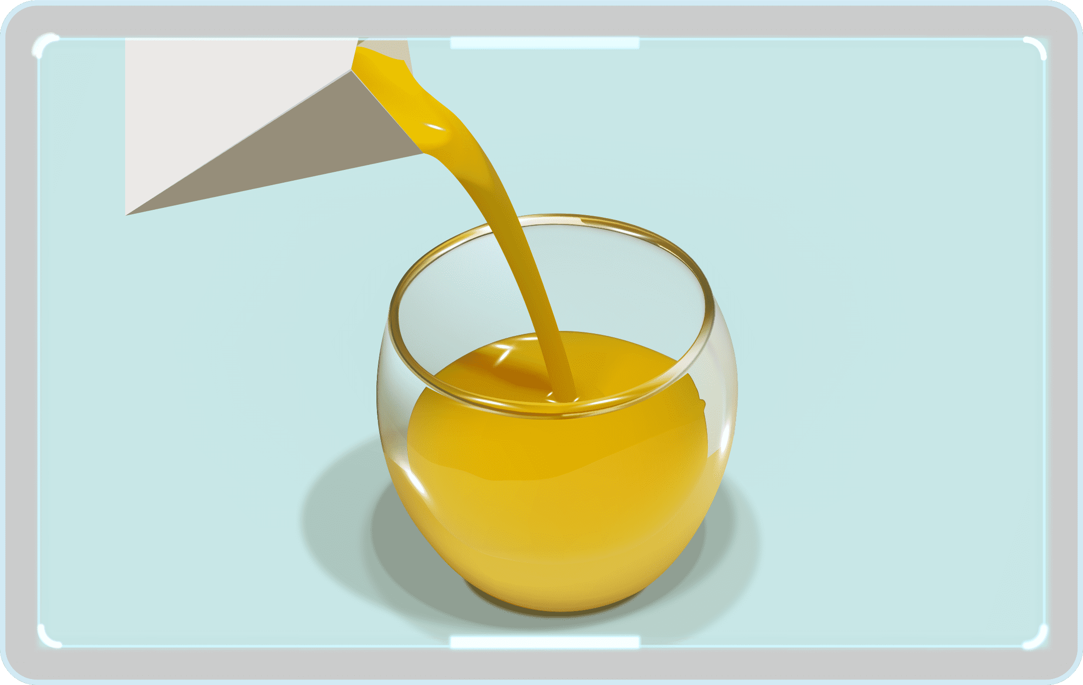 50 オレンジジュース イラスト