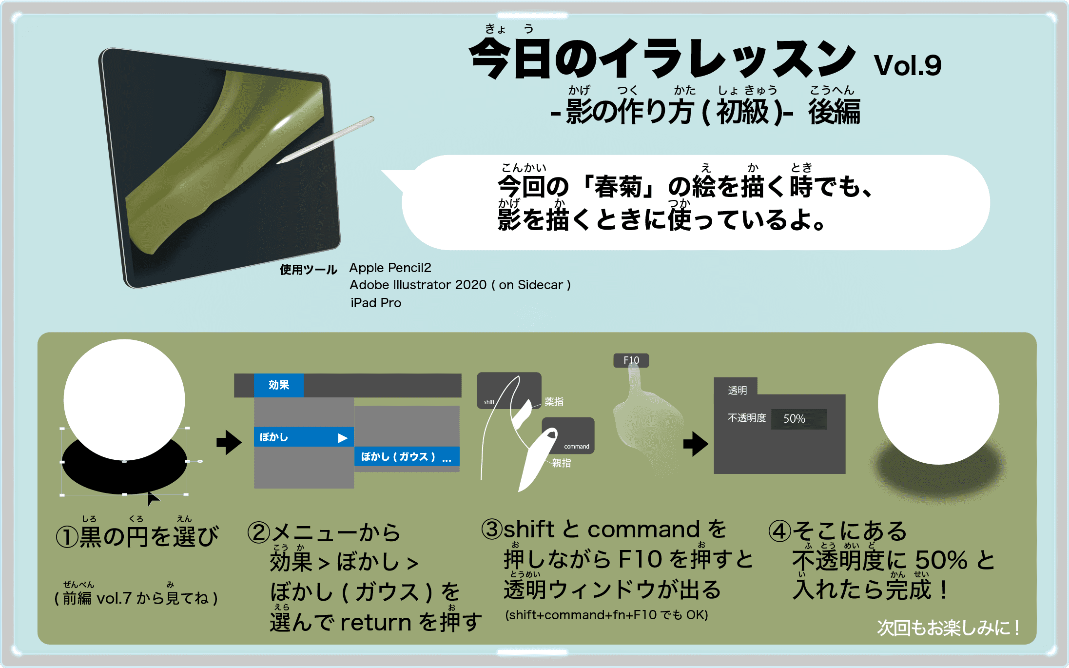春菊の描き方
