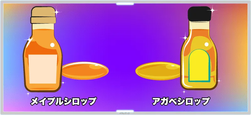 メープルシロップとアガベシロップの違い