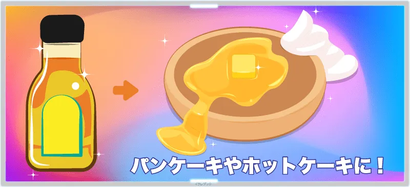 パンケーキやホットケーキに