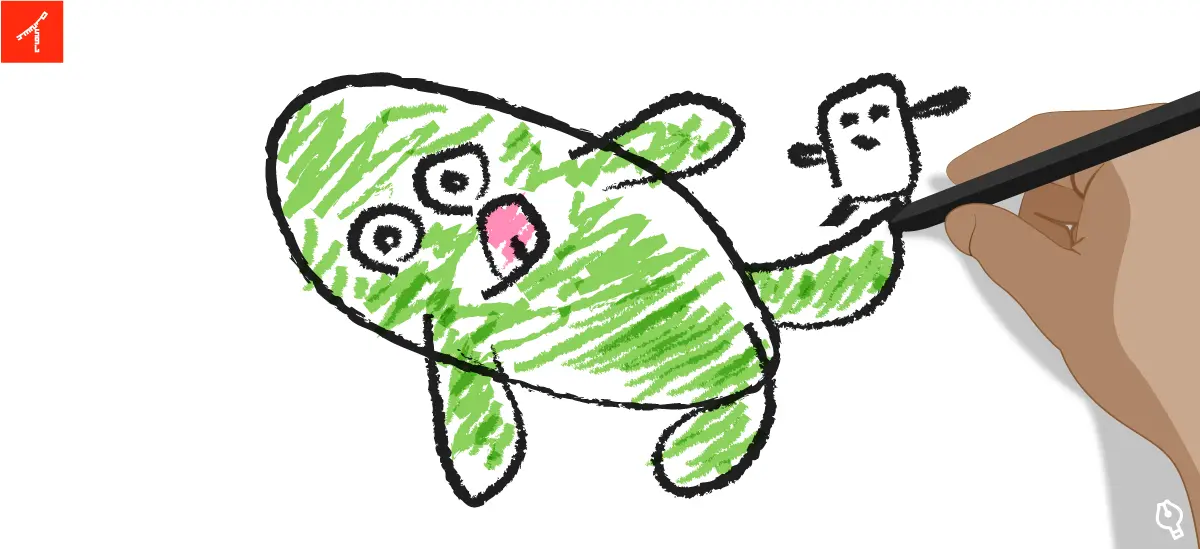 手書きで描かれたイラスト