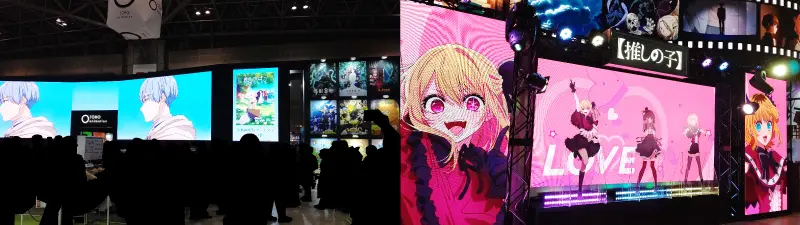 アニメジャパン2024の「葬送のフリーレン」と「推しの子」の展示状況
