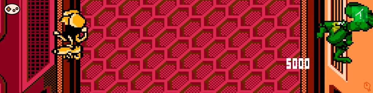 バトルトード ステージ10「キックでゴール」ゲーム画面