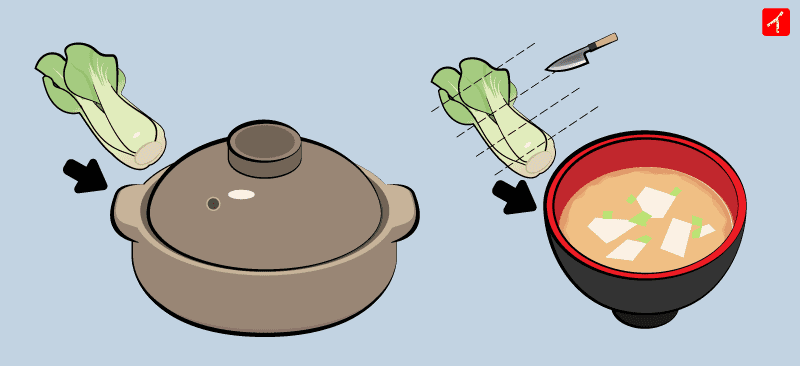 鍋や味噌汁