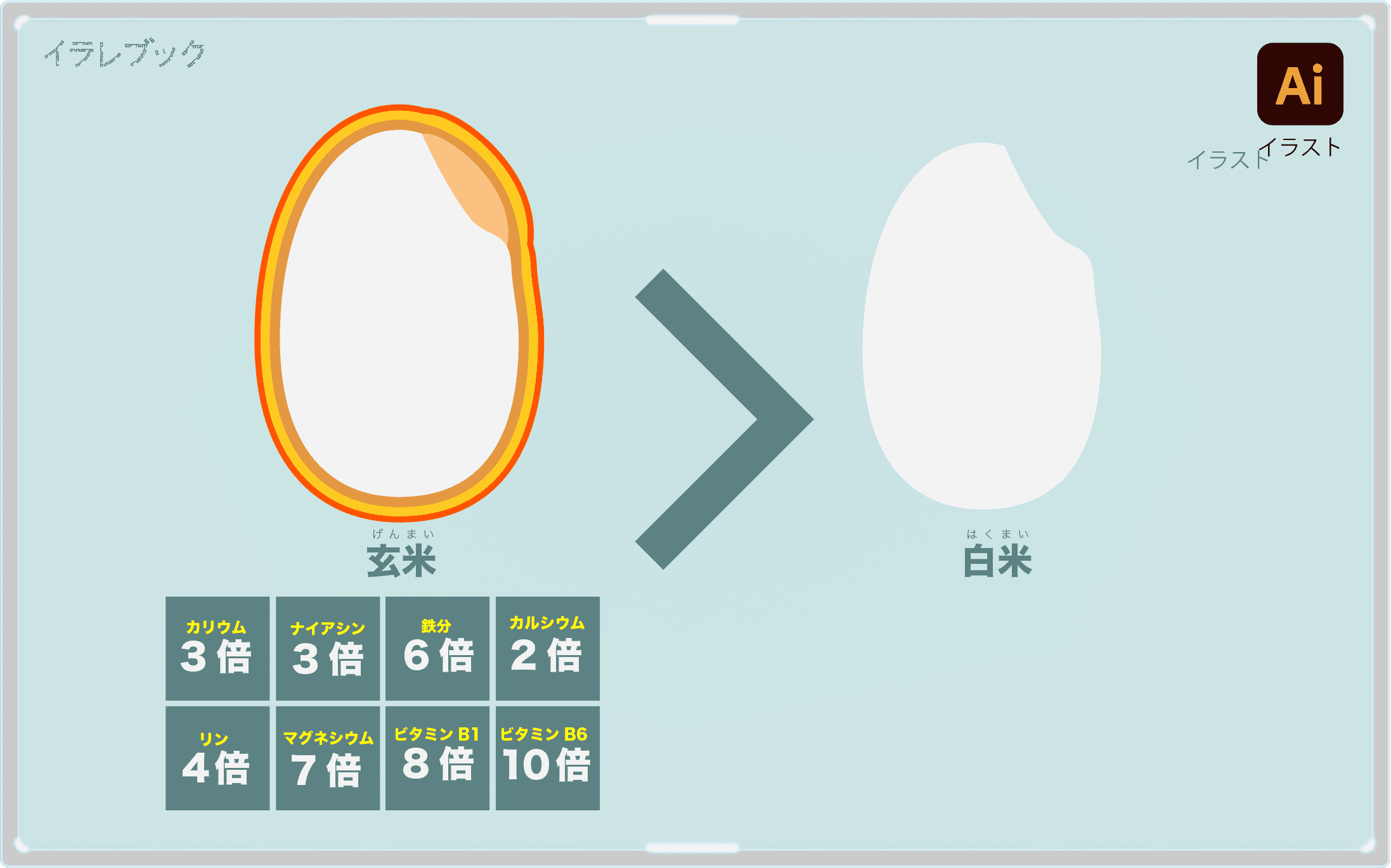 玄米と白米との違い