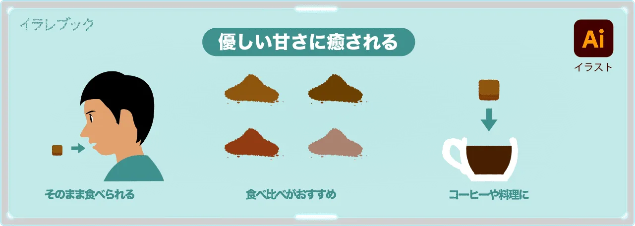 黒糖はそのままでもコーヒーに入れても美味しい