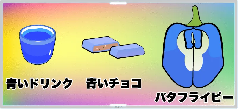 青いドリンクや青いチョコに使われるバタフライピー