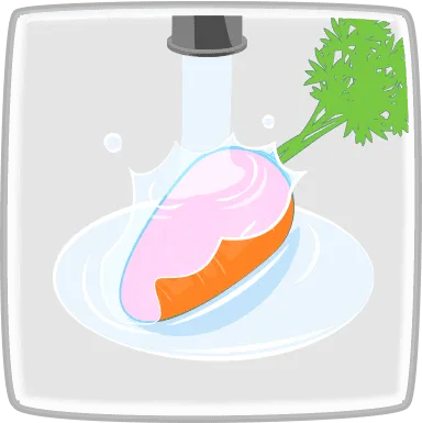 にんじんをよく洗う。