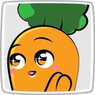 イラレブックのオリジナルキャラクターにんじんちゃんが話している画像