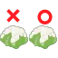 カリフラワー選び方の絵文字
