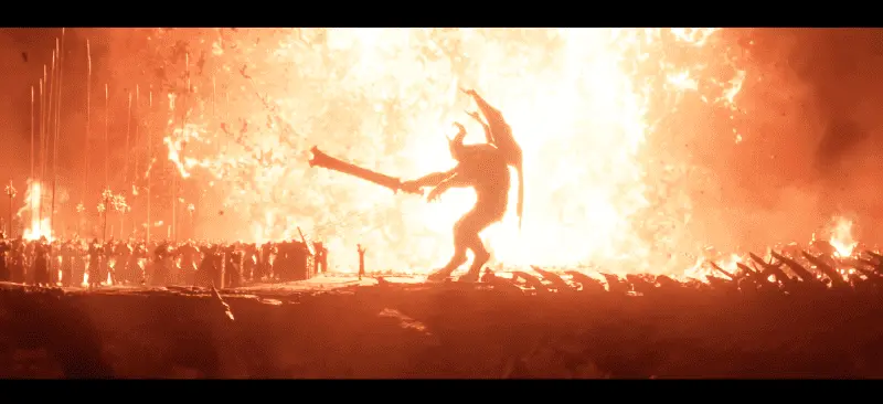DIABLO4 炎で焼かれる悪魔のイメージ