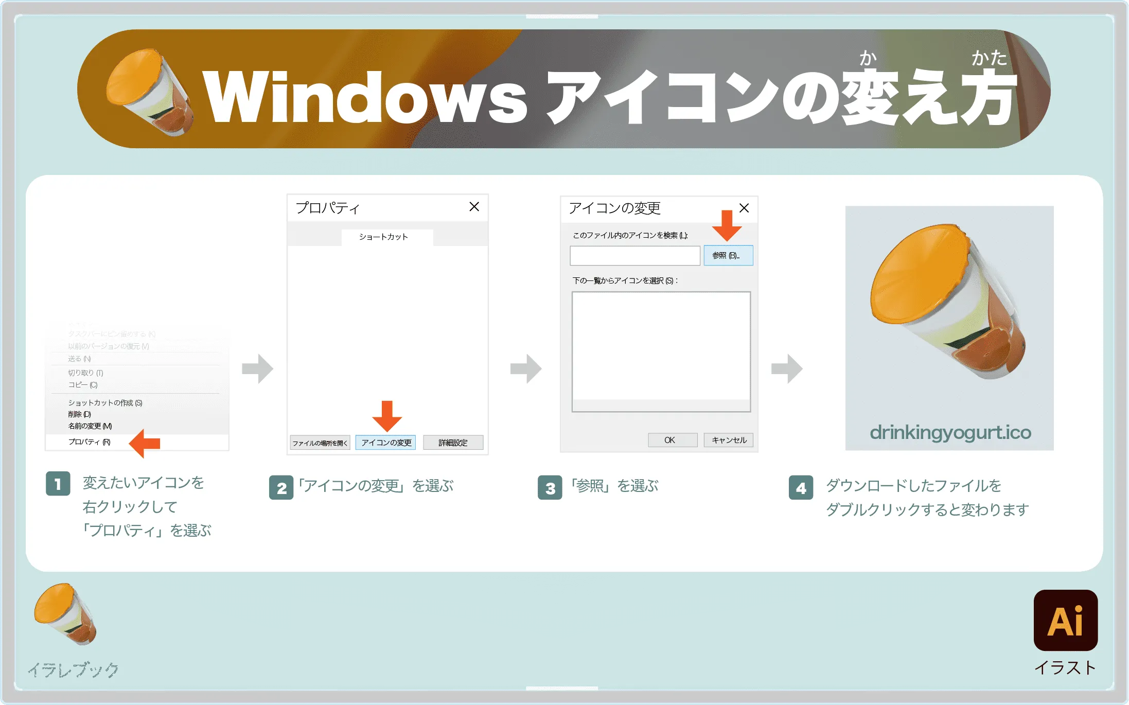 Windowsアイコンの変え方