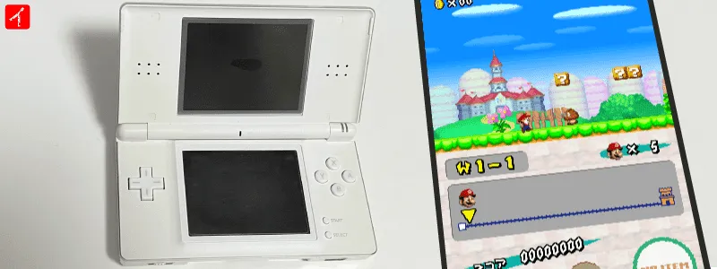 ニンテンドーDSとスーパーマリオのイメージ