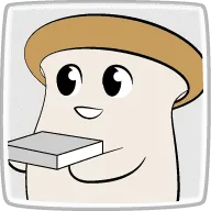 イラレブックのオリジナルキャラクターエリンギが話している画像