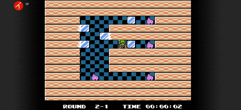 ソロモンの鍵2クールミン島救出作戦のゲーム画面