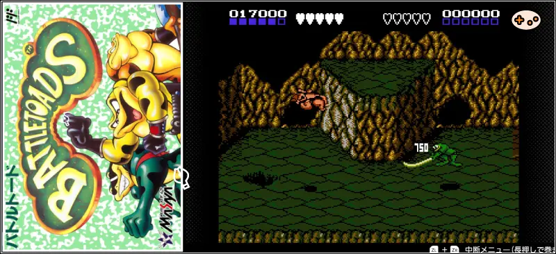 BATTLETOADSのゲーム画面