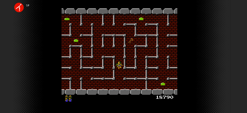 ドルアーガの塔のゲーム画面