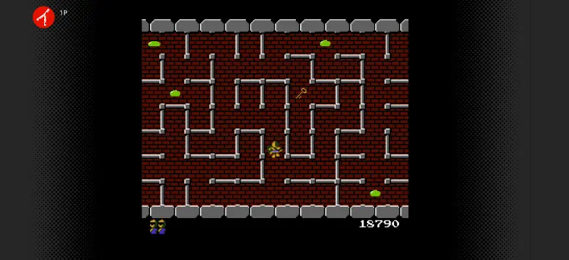 ドルアーガの塔のゲーム画面