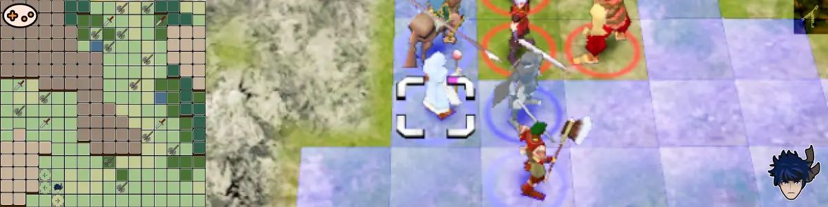 蒼炎の軌跡 第2章 マップ概要 - 崖を背にした防衛陣形