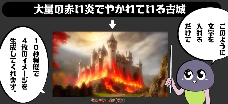 Fireflyとは？文字をいれるだけで4つのイメージを10秒程度で生成してくれる