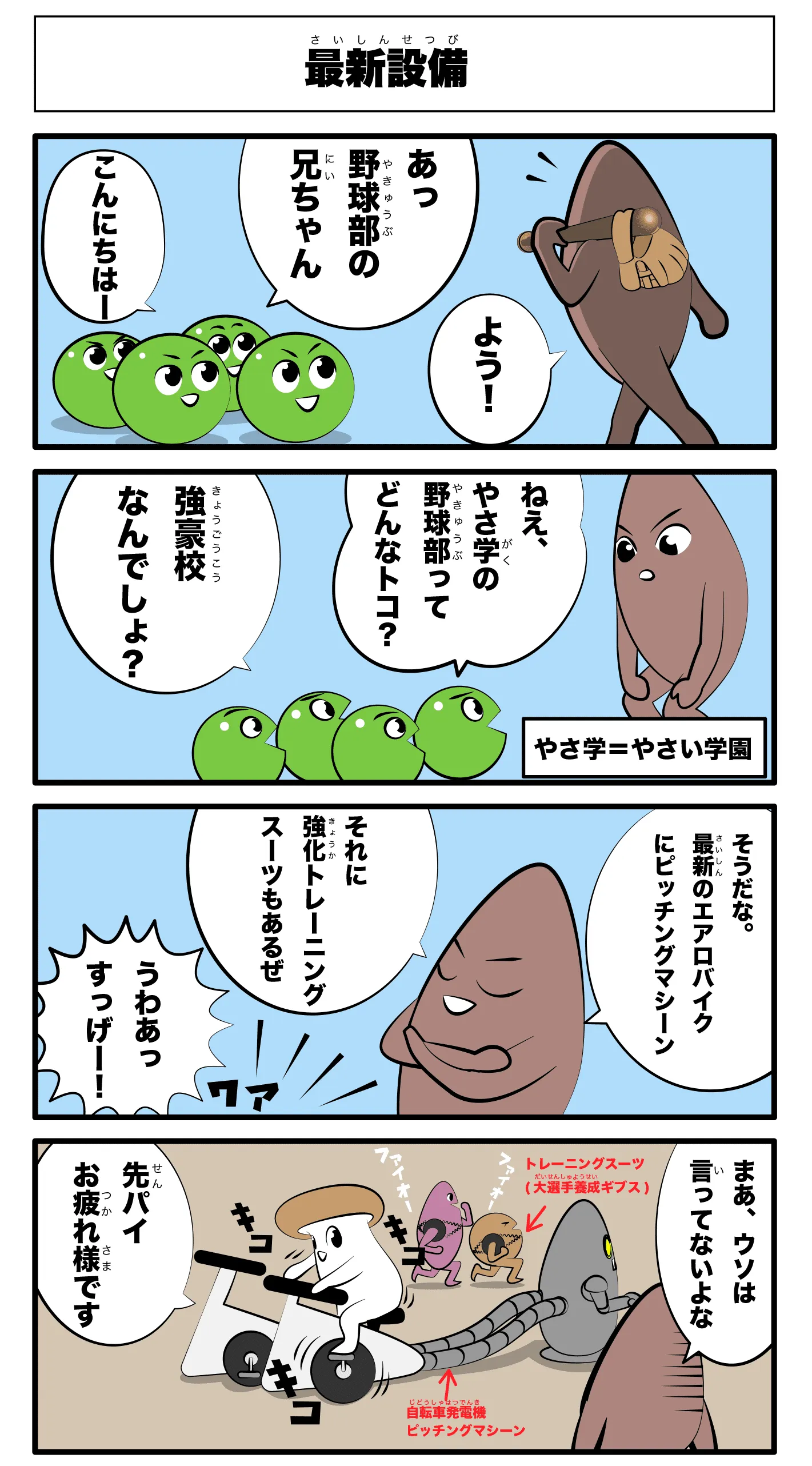 4コマ漫画「最新機器」