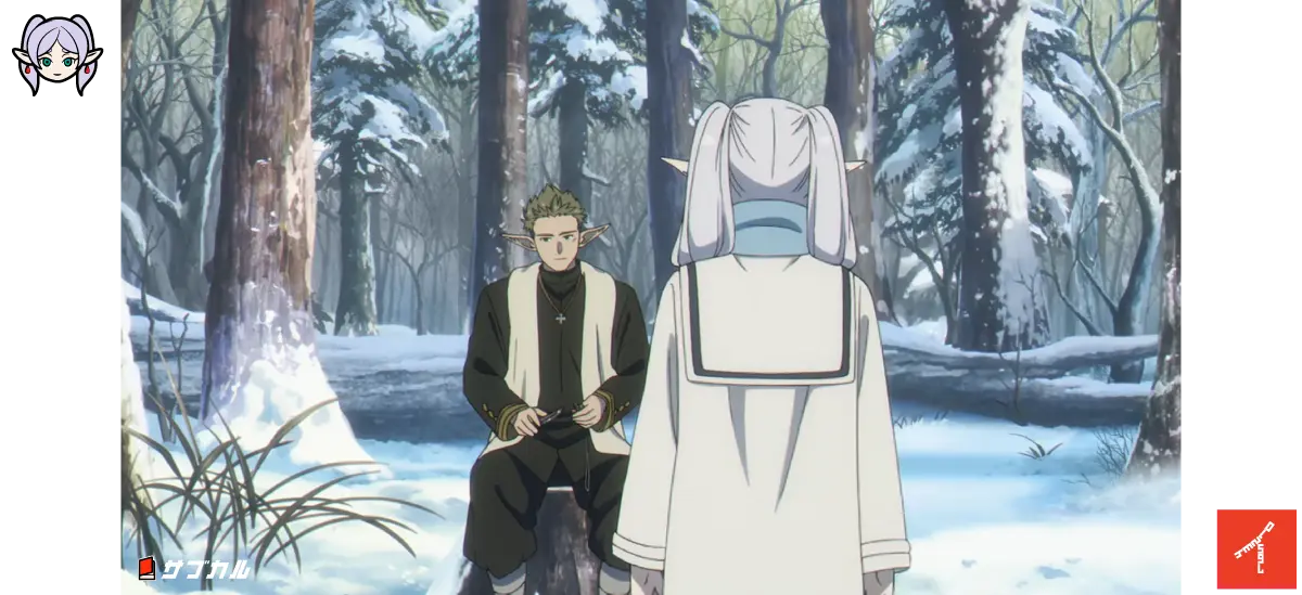 TVアニメ「葬送のフリーレン」エピソード11で木彫りの天使を作るクラフト