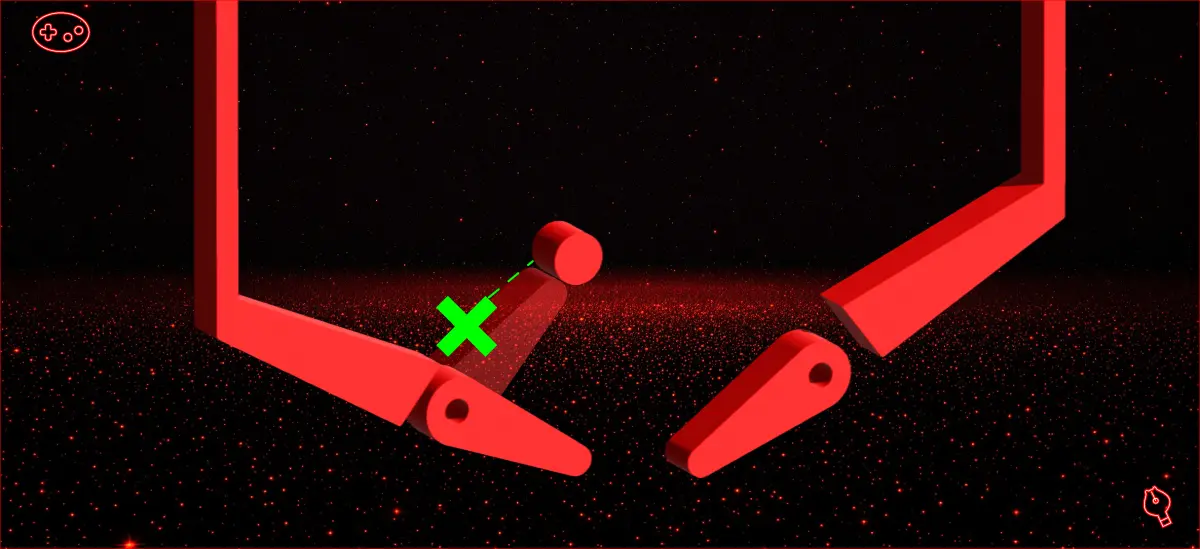 ギャラクティックピンボールのデッドバウンス図解