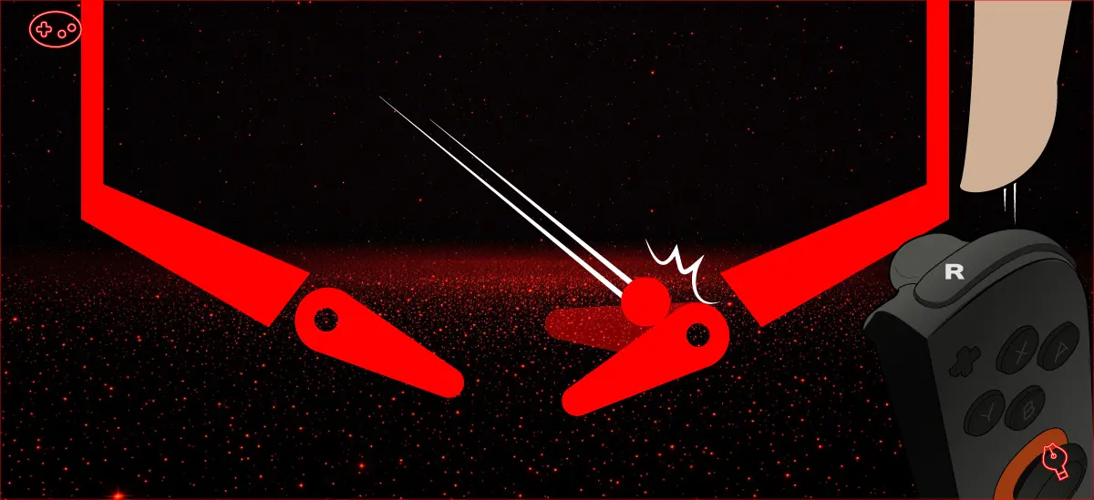 ギャラクティックピンボールのライブキャッチ図解