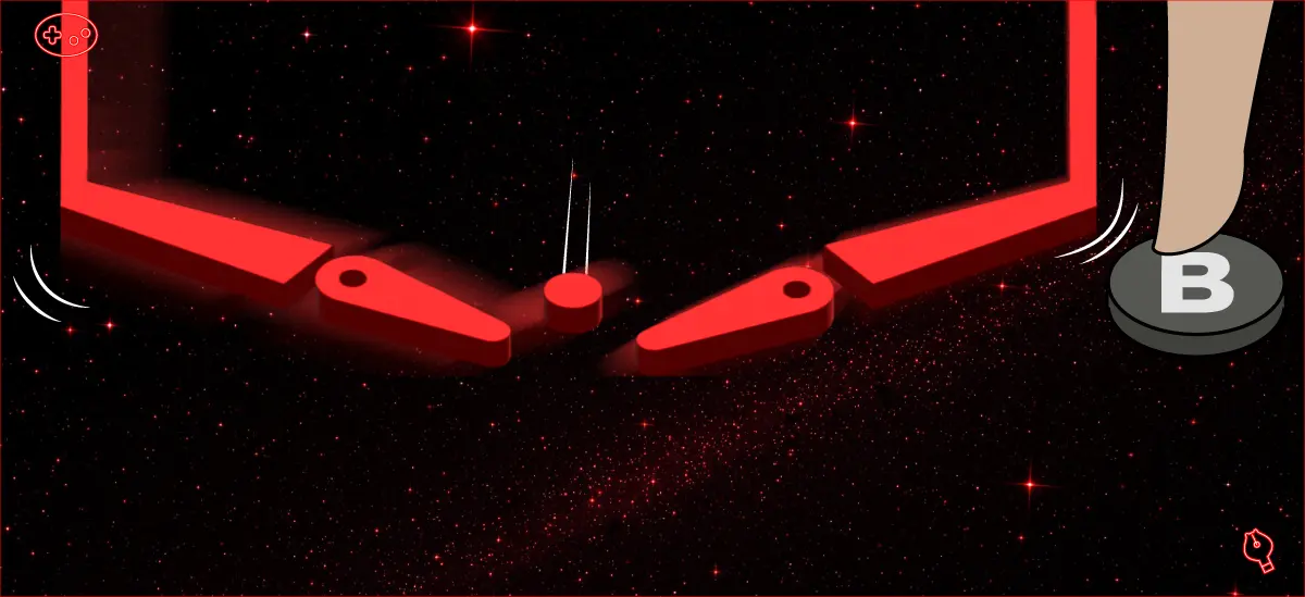 ギャラクティックピンボールの台揺らし（シェイク）のパス図解