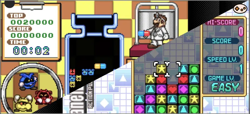 ドクターマリオ&パネルでポンのゲーム画面