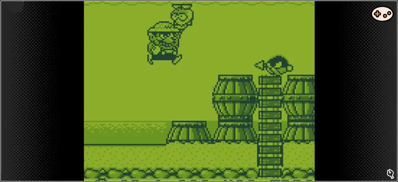 スーパーマリオランド3 ワリオランドのゲーム画面