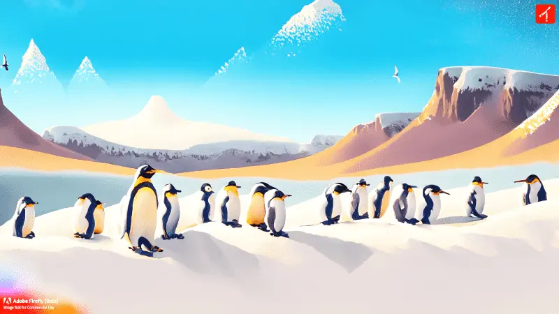 ペンギンたちの遠足