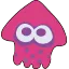 イカピンククのつめつめ消しゴムの絵文字