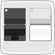 黒と白のMagic Keyboard