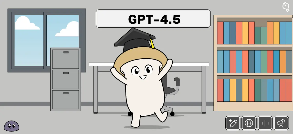 GPT-4.5の特徴を示す図解