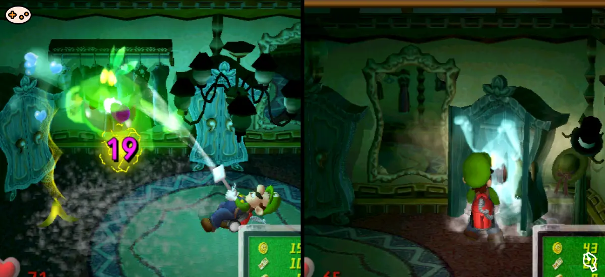 ルイージマンション クローゼットバトルのスクリーンショット