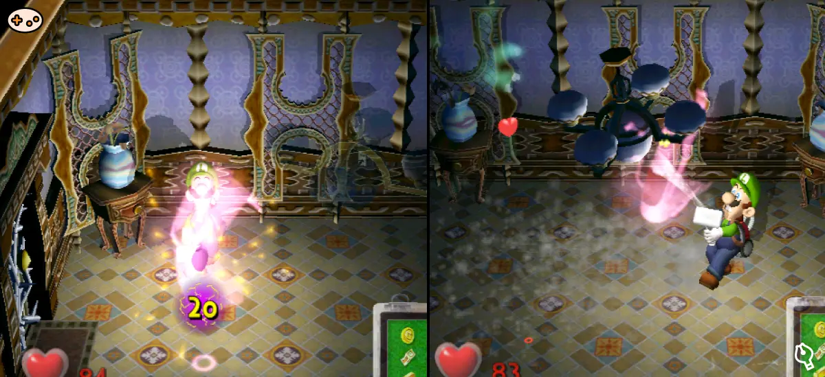 ルイージマンション 控え室バトルのスクリーンショット