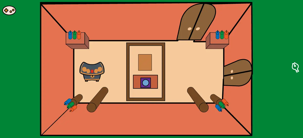 ルイージマンション エリア3 占い部屋マップ