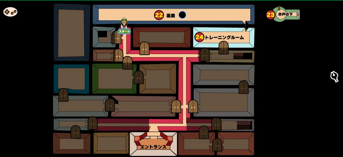 ルイージマンション エリア3 マップ