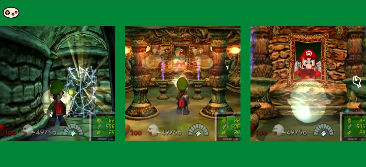 ルイージマンション 地下の祭壇から屋上へ進む攻略のスクリーンショット