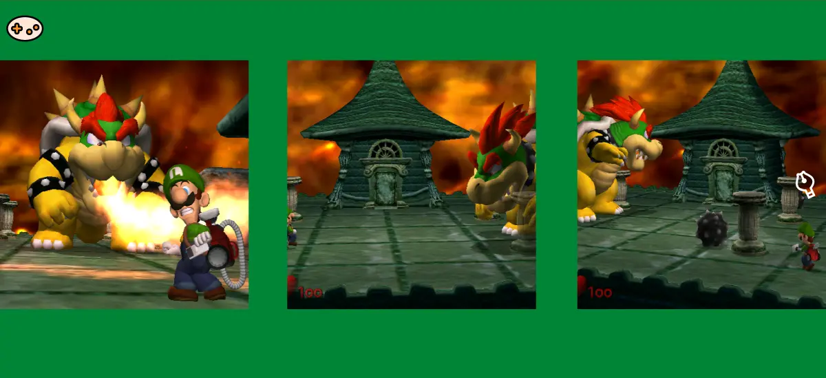 ルイージマンション キングテレサのクッパの3つの攻撃スクリーンショット