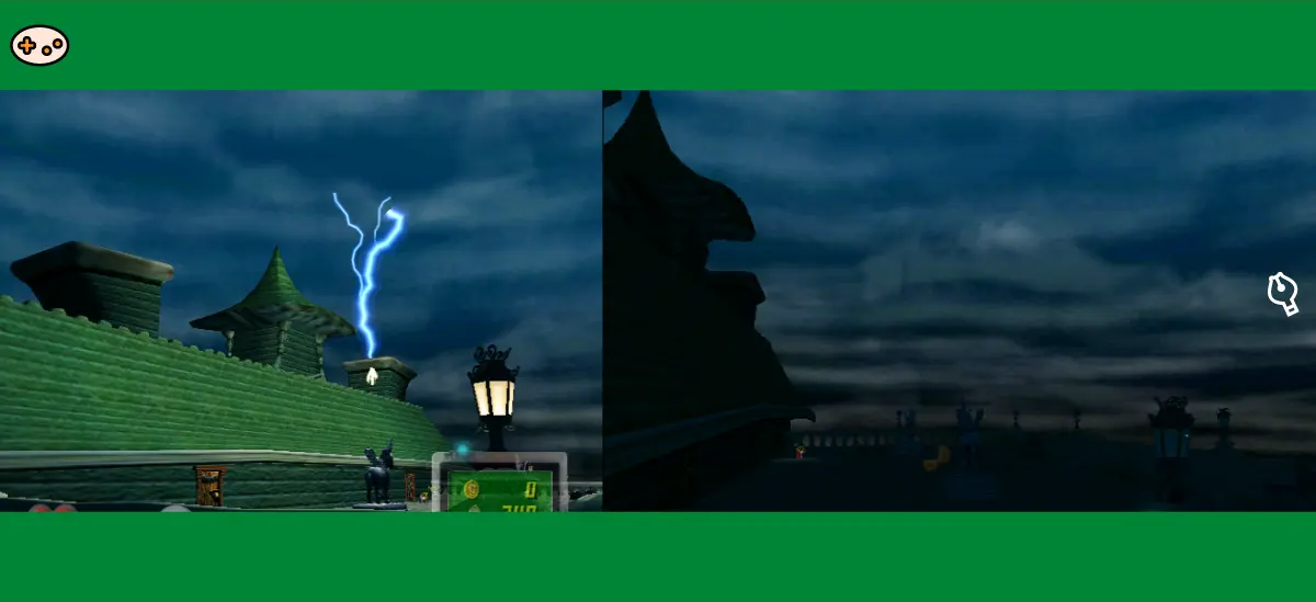 ルイージマンション エリア4停電発生スクリーンショット